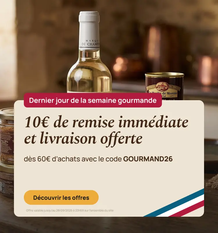 Dernier jour de la semaine gourmande : 10€ de remise & la livraison offerte avec le code GOURMAND26